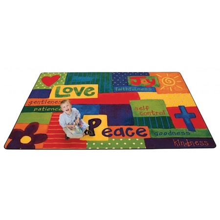 Carpets For Kids Spiritual Fruit Painted Rug- 5 ft. 5 in. x 7 ft. 8 in. 90115
